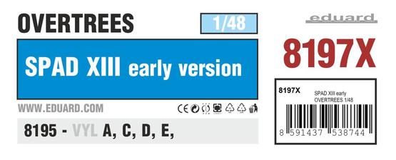 SPAD XIII early OVERTREES 1/48 