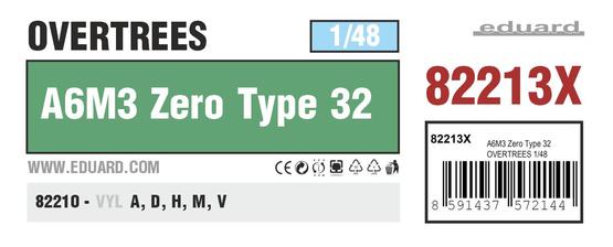 A6M3 Zero Model 32 OVERTREES 1/48 