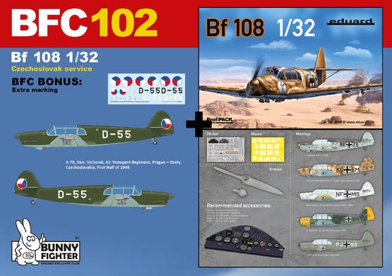 K-70 D-55 Bf 108 in Czechoslovak service 1/32  - 1