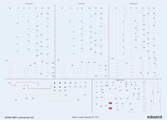 L-29 stencils 1/72 