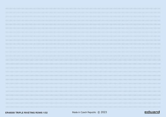 Trojité řady nýtování 1/48 
