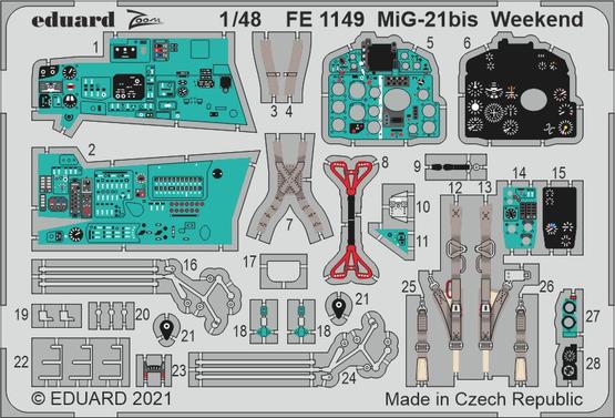 MiG-21bis Weekend 1/48 