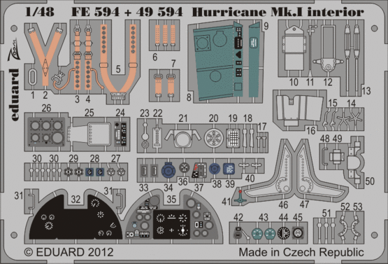 Hurricane Mk.I interiér S.A. 1/48 