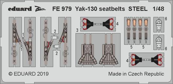 Yak-130 seatbelts STEEL 1/48 