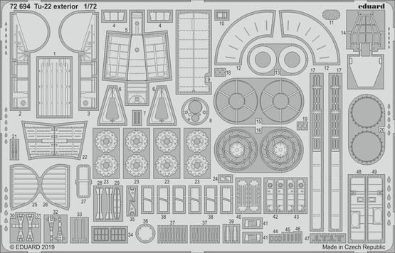 Tu-22 exterior 1/72 