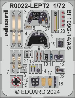 Bf 109G-14/AS PE-set 1/72  - 1