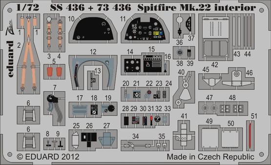 Spitfire F Mk.22 interior S.A. 1/72 