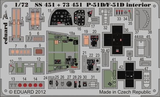 P-51D/F-51 interior S.A. 1/72 