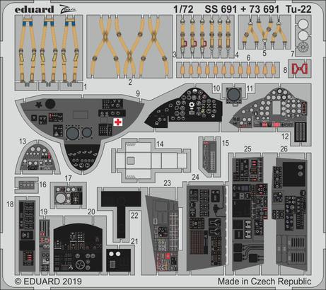 Tu-22 interior 1/72  - 1