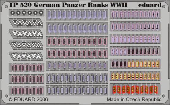 German Panzer Ranks WWII 1/35 