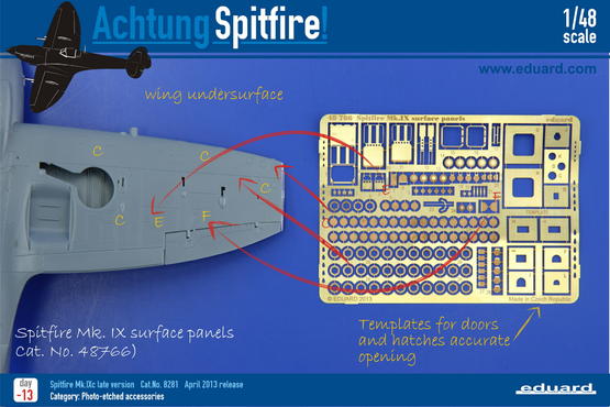 Spitfire Mk.IX surface panels 1/48  - 2