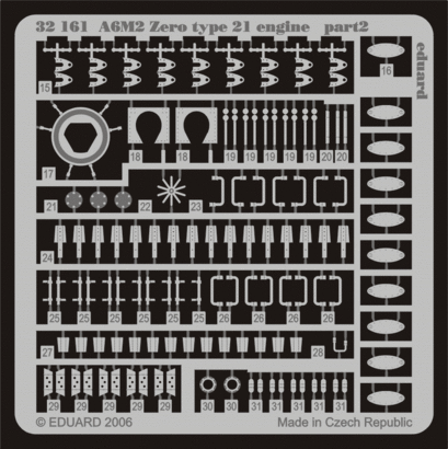 A6M2 Zero type 21 engine 1/32  - 2