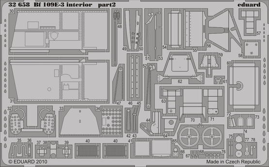 Bf 109E-3 interior S.A. 1/32  - 2