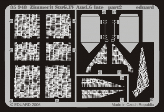 Zimmerit StuG.IV Ausf.G late 1/35  - 2