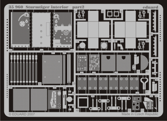 Sturmtiger interiér 1/35  - 2