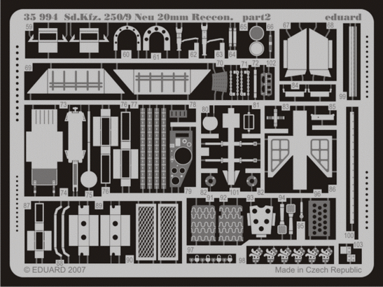 Sd.Kfz.250/9 Neu 20mm Reccon. 1/35  - 2