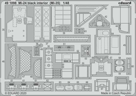 Mi-24 interior black (Mi-35) 1/48  - 2