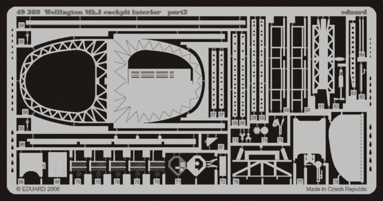 Wellington Mk.I cockpit interior 1/48  - 2