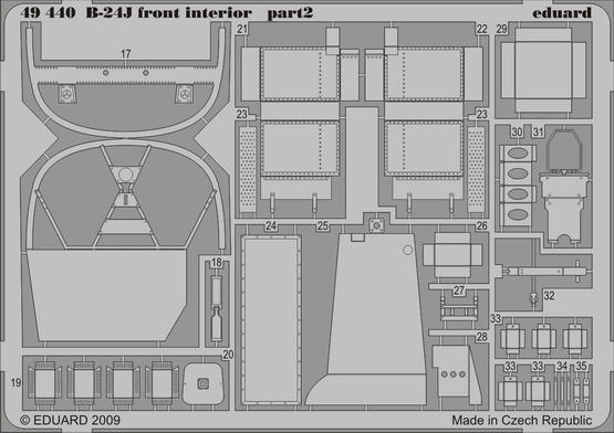 B-24J front interior 1/48  - 2