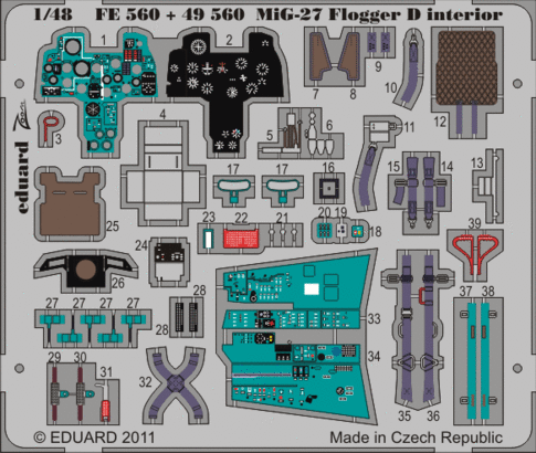 MiG-27 Flogger D interior S.A. 1/48  - 2