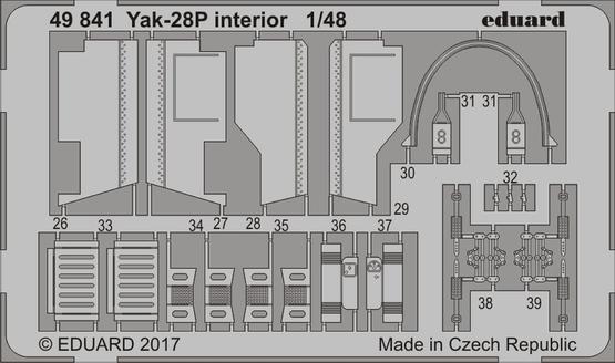 Як-28П интерьер 1/48  - 2