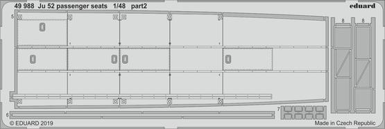 Ju 52 passenger seats 1/48  - 2