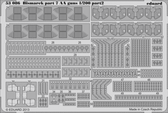 Bismarck part 7 - AA guns 1/200  - 2