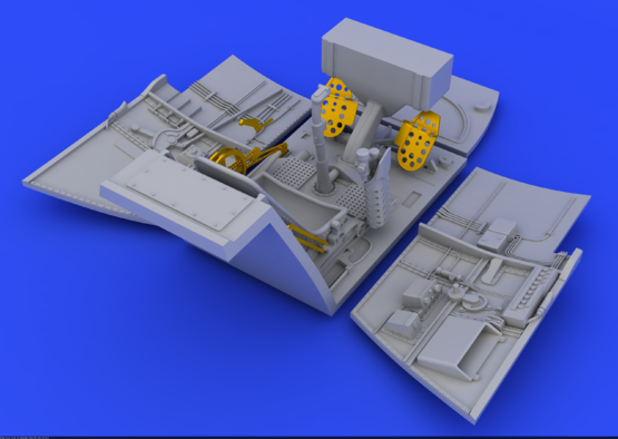 Bf 109E cockpit and radio compartment 1/48  - 2