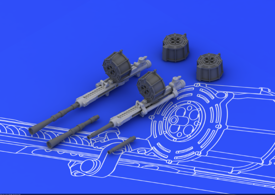 MG FF gun 1/48  - 2