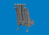 P-47D Razorback seat w/ integral seat belts PRINT 1/48 - 2/4