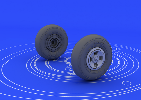 Spitfire wheels - 4 spoke 1/48  - 2