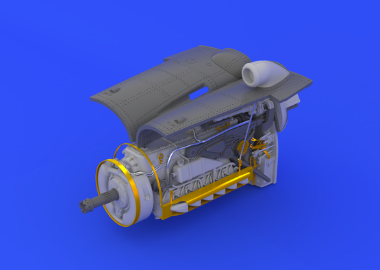 Bf 109G-6 engine and guns 1/48  - 2