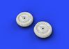 Bf 109G-6 wheels 1/48 - 2/4