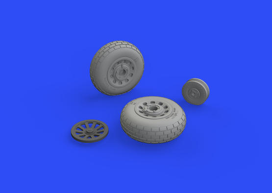 P-51D wheels block tread 1/48  - 2