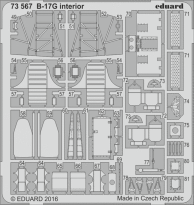 B-17G cockpit interior 1/72 1/72  - 2