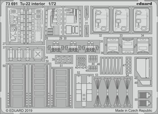 Tu-22 interior 1/72  - 2