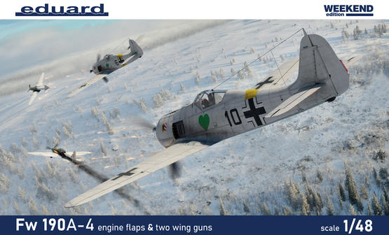 Fw 190A-4 s klapkami chlazení motoru a 2kanonovým křídlem 1/48  - 2