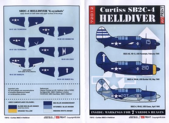 Curtiss SB2C-4 Helldiver 1/72  - 2