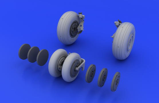 MiG-29 wheels 1/48  - 3