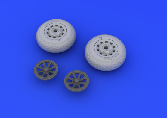 P-51 wheels 1/48  - 3