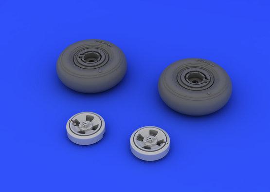 Spitfire wheels - 4 spoke 1/48  - 3