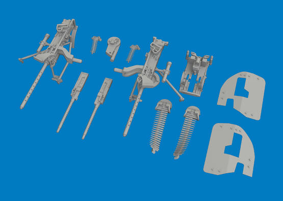 PBY-5A machine guns PRINT 1/48  - 3