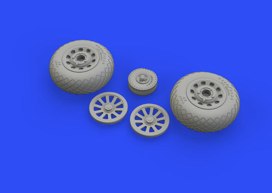 P-51D wheels diamond tread 2 1/48  - 3