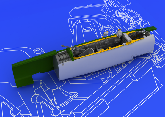 Bf 110E cockpit 1/72  - 3