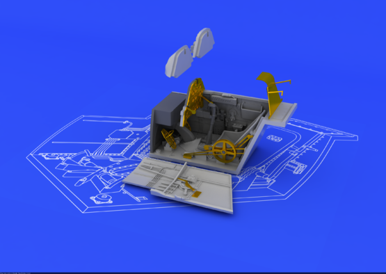 Bf 109E cockpit and radio compartment 1/48  - 4