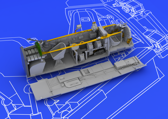 Bf 110E cockpit 1/72  - 4