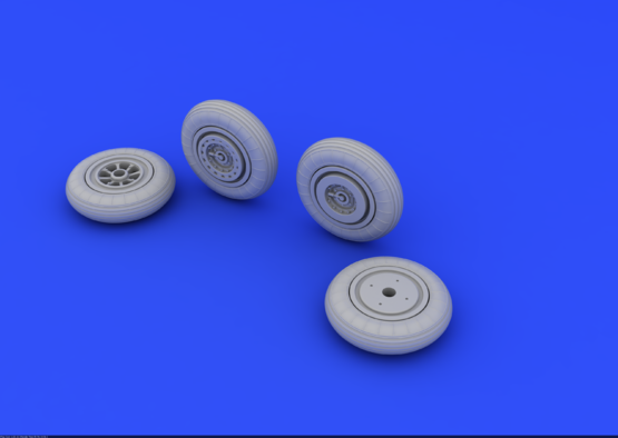 MiG-15 wheels 1/72  - 4