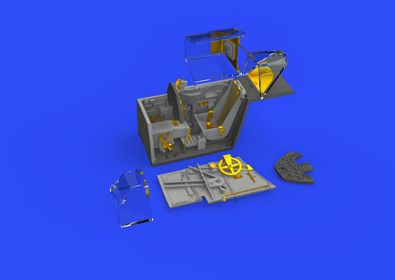 Bf 109F cockpit w/ early seat 1/48  - 5