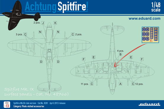 Spitfire Mk.IX surface panels 1/48  - 6