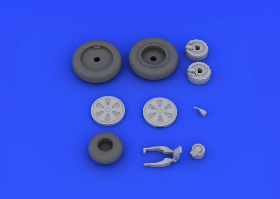 MiG-21PFM wheels 1/48  - 6